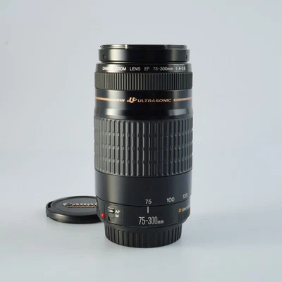 EXCELLENT Canon EF 75-300mm F/4-5.6 USM Zoom Lens - Image 1 of 4
