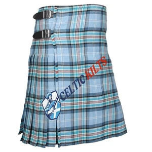 Escocesa Hecha a Mano Diana Príncipes de Gales Memorial Tartán 8 Yardas Falda escocesa para Hombres - Imagen 1 de 7