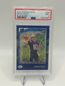 2024 Donruss Optic Drake Maye Blue Cannocchiale da puntamento RC PSA 9 🔥 - Foto 1 di 2