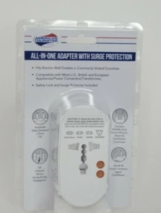 American Tourister All In One worldwide Adapter Plug with Surge Protection - New - Picture 1 of 6