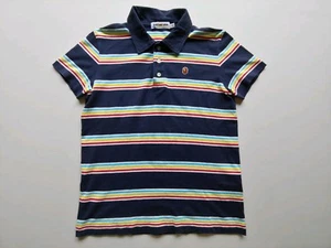 A Bathing Ape BAPE Mens sm short sleeveMade In Japan Striped Polo Shirt K127 EUC - Picture 1 of 11