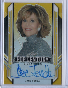 2021 Leaf Pop Century Signatures 1/1 Jane Fonda Auto Gold