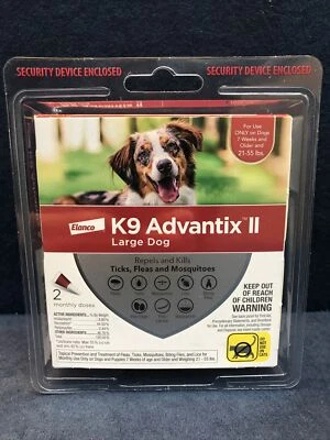 K9 Advantix II Flea and Tick Prevention for Large Dogs 21-55 lbs 2 Doses #0716 - Image 1 of 3