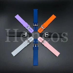 20-22 MM Soft Silicone Rubber Watch Band Strap Fits For Citizen Quick Release - Picture 1 of 31