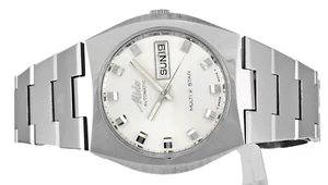 Mint Vintage MIDO Multi Star Automatic Day Date Mens Stainless Steel Wrist Watch - Picture 1 of 7
