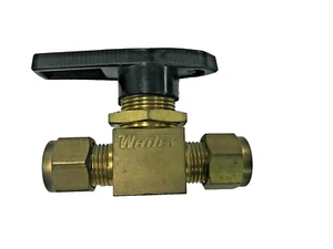 WHITEY B-43S6 Valvola a sfera in ottone 1 pezzo 40 serie 3/8" raccordo tubo OD - Foto 1 di 3
