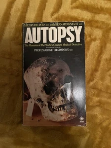 Autopsy Book, The Memoirs of Milton Helpern, Vintage Rare, Collector (15) - Imagen 1 de 5