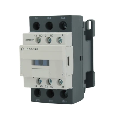 3 Pole Contactor 30A Normally Open IEC 660V, Auxiliary 1NO/1NC - 220/240VAC Coil - Image 1 of 4