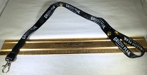 GRIZZLY PEAK PREMIUM INDOOR FLOWER BLACK LANYARD SF CITYSCAPE LOGO BEAR PAW LOGO - Picture 1 of 12