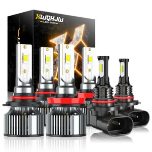 For Ford F 150 2015-2020 12000K White LED Headlight Hi/Lo Beam + Fog Light Bulbs - Picture 1 of 11