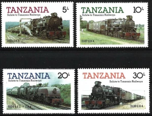 Tanzania - Juego de locomotoras MNH 1985 Mi. 268-271 - Imagen 1 de 1