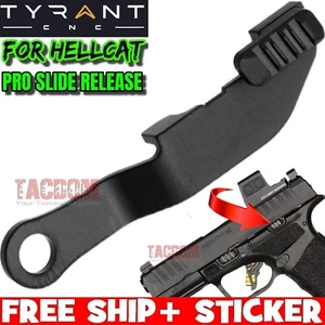 Tyrant Designs BLACK Extended Slide Release Catch Lock f Springfield Hellcat Pro - Picture 1 of 3