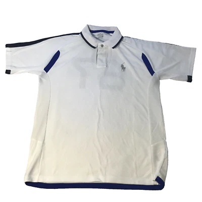 Camisa Polo Ralph Lauren Blanca Manga Corta Juvenil Talla XL (18-20) Atlética #67 Foto 1 de 4