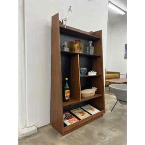 Mid Century Style Custom Walnut Shelf - Picture 1 of 5