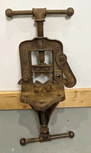 Vintage Reed Mfg Co. Pipe Vise Pat. Aug 11, 1914 No. 71 Erie, Pa. Table, Bench - Picture 1 of 12