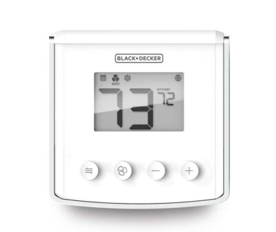 New BLACK + DECKER Wi-Fi Smart Thermostat Select Home BDXHTSL1MN Google Alexa - Image 1 of 4