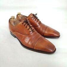 Magnani Straight Tip 8 Business Leather Shoes Leather Brown Brown Brown D30