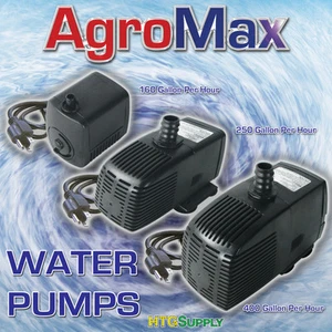 SUBMERSIBLE WATER PUMP Hydroponics Aquarium Fountain Pond Fish Tank Fresh Salt - Picture 1 of 4