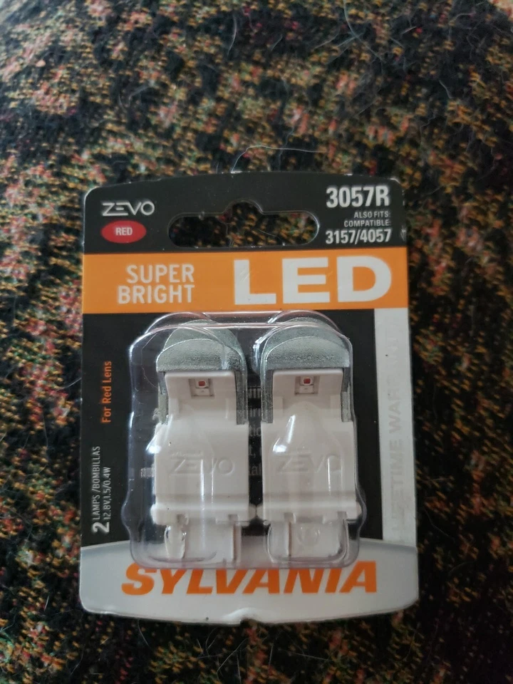 Sylvania 3057R Super Bright LED 2 Lamps New - Image 1 of 1