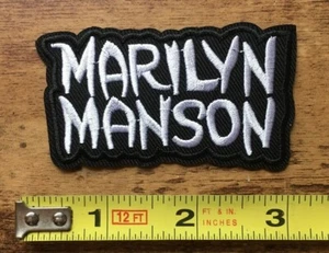 Marilyn Manson Patch Iron On Sew On Rock Metal Music Memorabilia Gift - Picture 1 of 1