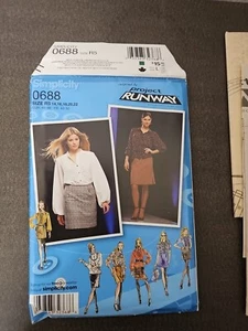 Project Runway 0688 Simplicity Misses Skirt Sz R5 14-22 - Picture 1 of 3