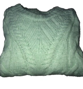 A New Day Chucky Pullover Medium Oversized Cropped Mintgrün - Bild 1 von 8