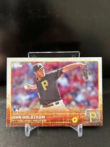 2015 tarjeta de béisbol Topps John Holdzkom novato Piratas de Pittsburgh #581 - Imagen 1 de 2