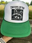 Tomahawk Live Trap W Raccoon In Black White Foam Green Truckerhat Cap Snapback