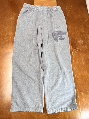 Kansas State Wildcats Sweatpants Mens Medium Gray Fleece Nike Cover