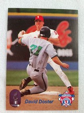 1995 Reading Phillies-Nabisco Minor League Baseball Card-David Doster