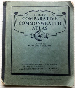 Philips Comparative Commonwealth Atlas for Australian Schools 1965 Original - Picture 1 of 7