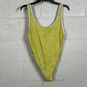 Volcom Tropicoco Reversible One Piece Swimsuit, Citron XLarge $100 - Picture 1 of 6