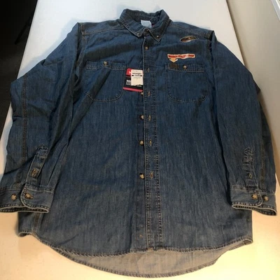 NWT Wrangler Riggs Workwear Mens Shirt Size LT Cotton Americana Western Rugged - Image 1 of 4
