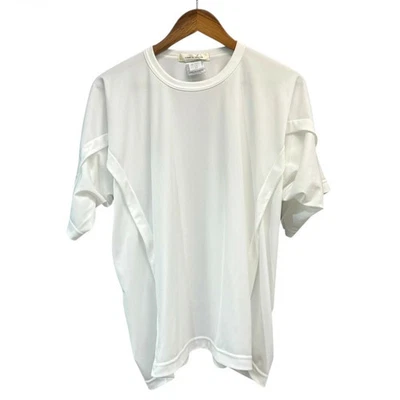 COMME des GARCONS 24SS 样品涤纶球衣 T 恤白色 2 码二手 — 第 1/4 张图片