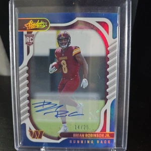2022 Panini Absolute - Rookies Brian Robinson Jr. #127 Spectrum Blue /25 (RC) - Picture 1 of 2