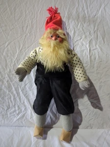 VINTAGE Tregaardens Julehus Norway Santa Father Christmas Doll - Picture 1 of 8