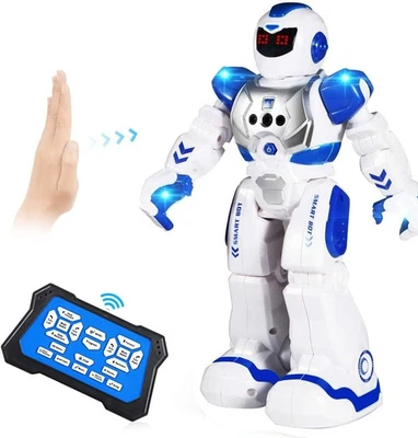 RC Roboter für Kinder programmierbarer Ferngesteuerter Roboter Intelligent Blau - Bild 1 von 4