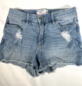 Abercrombie Kids Girls High-Rise Ripped Shortie Shorts Size 13/14 - Picture 1 of 8