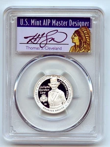 2025 S 25C Silver Juliette Gordon Low Quarter PCGS PR70DCAM FS Cleveland Native - Picture 1 of 2