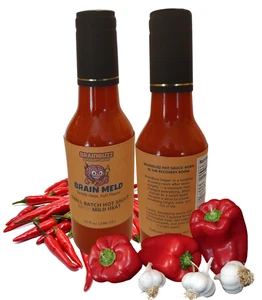 BrainBuzz Salsa Picante Cayena, Habanero, Pimientos Rojos | Botella de 10 oz - Imagen 1 de 11