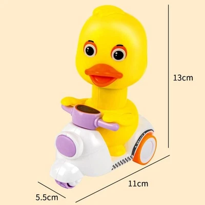 1件装小说模拟动物骑行摩托车玩具按压儿童礼物 — 第 1/4 张图片