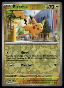 SV: Paldean Fates #018/091 Pikachu Reverse Holo - Picture 1 of 2