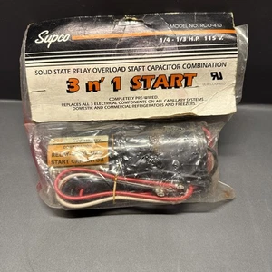 Supco RCO410 Halbleiterrelais Überlaststart Kondensator Kombination 3 n' 1 Start - Bild 1 von 8
