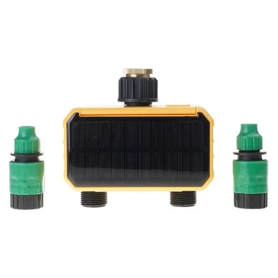 Convenient Garden Sprinkler Timer with Solar Charging and Screen Lock Feature - Image 1 of 4