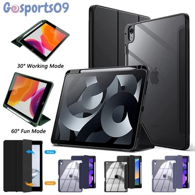 Funda Trasera Cuero Folio Transparente para iPad (A16) 11ª 10ª Generación Air 11" M2/M3 Foto 1 de 4