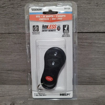 Dorman 99164 Black Key Fob Remote 3 Button - Image 1 of 2