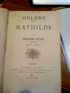 1879 ADOLPHE BELOT - HELENE ET MATHILDE - Imagen 1 de 1