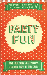 1946 "Party Fun Book" Leister Co 8 Games 20 Guests Vintage - Picture 1 of 7