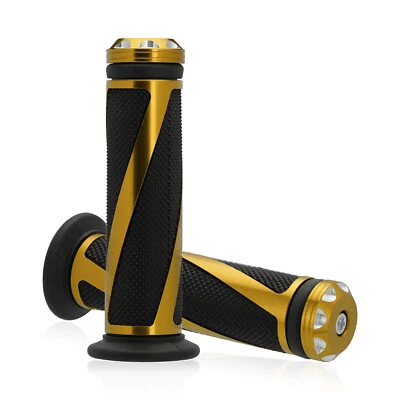 Motorcycle Handlebar Grip Dirt Pit Bike 7/8" Rubber Gel Handle Grips - Image 1 of 4