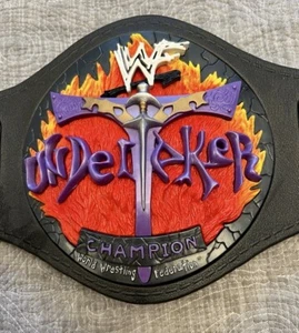 WWF/WWE PHENOM GRAPPLE BELT SMACKDOWN UNDERTAKER CHAMPIONSHIP JAKKS 1999 RARE - Picture 1 of 8